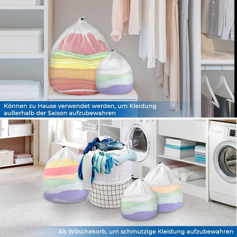 imageecooe Lot de 2 Filets Linge pour Machine Laver 90x60cmSacs linge avec fermeture par cordonTrs Grand XXL Sac de Lavage pour chemises manteaux couvertures draps chaussettes peluches etcLot de 5 Sacs Linge