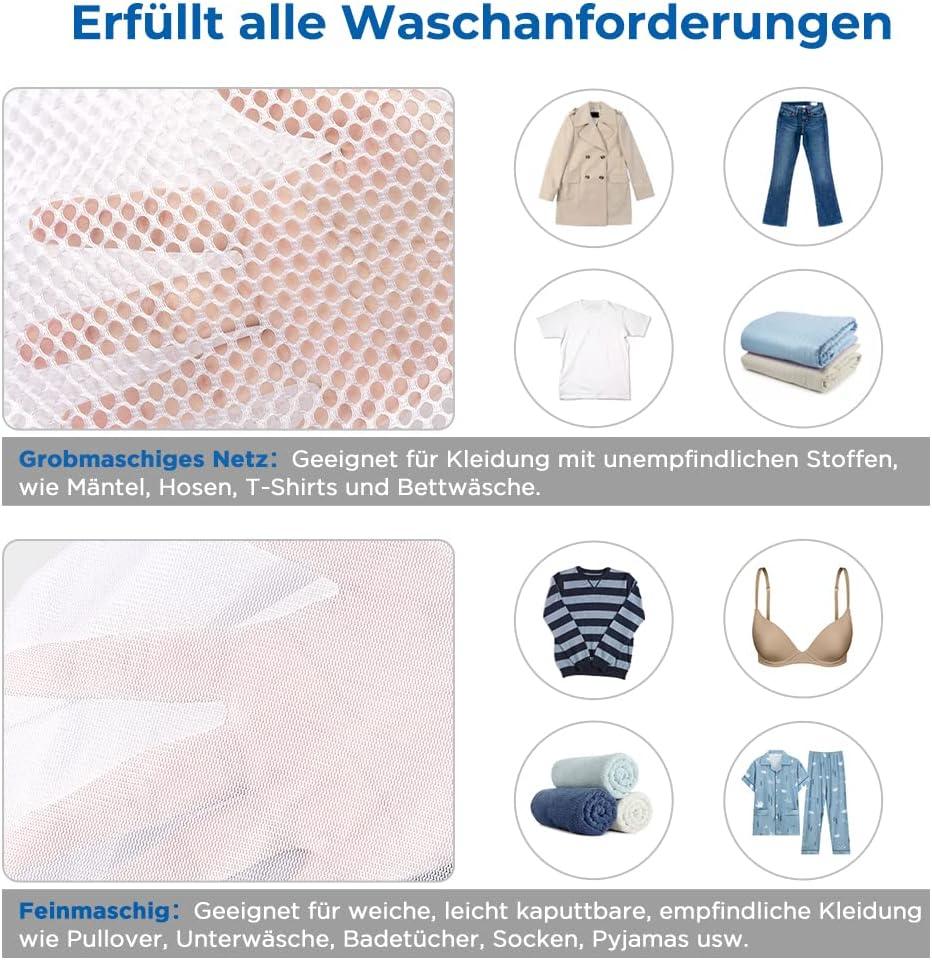 imageecooe Lot de 2 Filets Linge pour Machine Laver 90x60cmSacs linge avec fermeture par cordonTrs Grand XXL Sac de Lavage pour chemises manteaux couvertures draps chaussettes peluches etcLot de 5 Sacs Linge