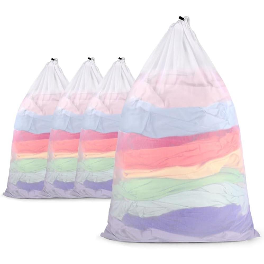 imageecooe Lot de 2 Filets Linge pour Machine Laver 90x60cmSacs linge avec fermeture par cordonTrs Grand XXL Sac de Lavage pour chemises manteaux couvertures draps chaussettes peluches etcLot de 9 4 Grands Sacs Linge