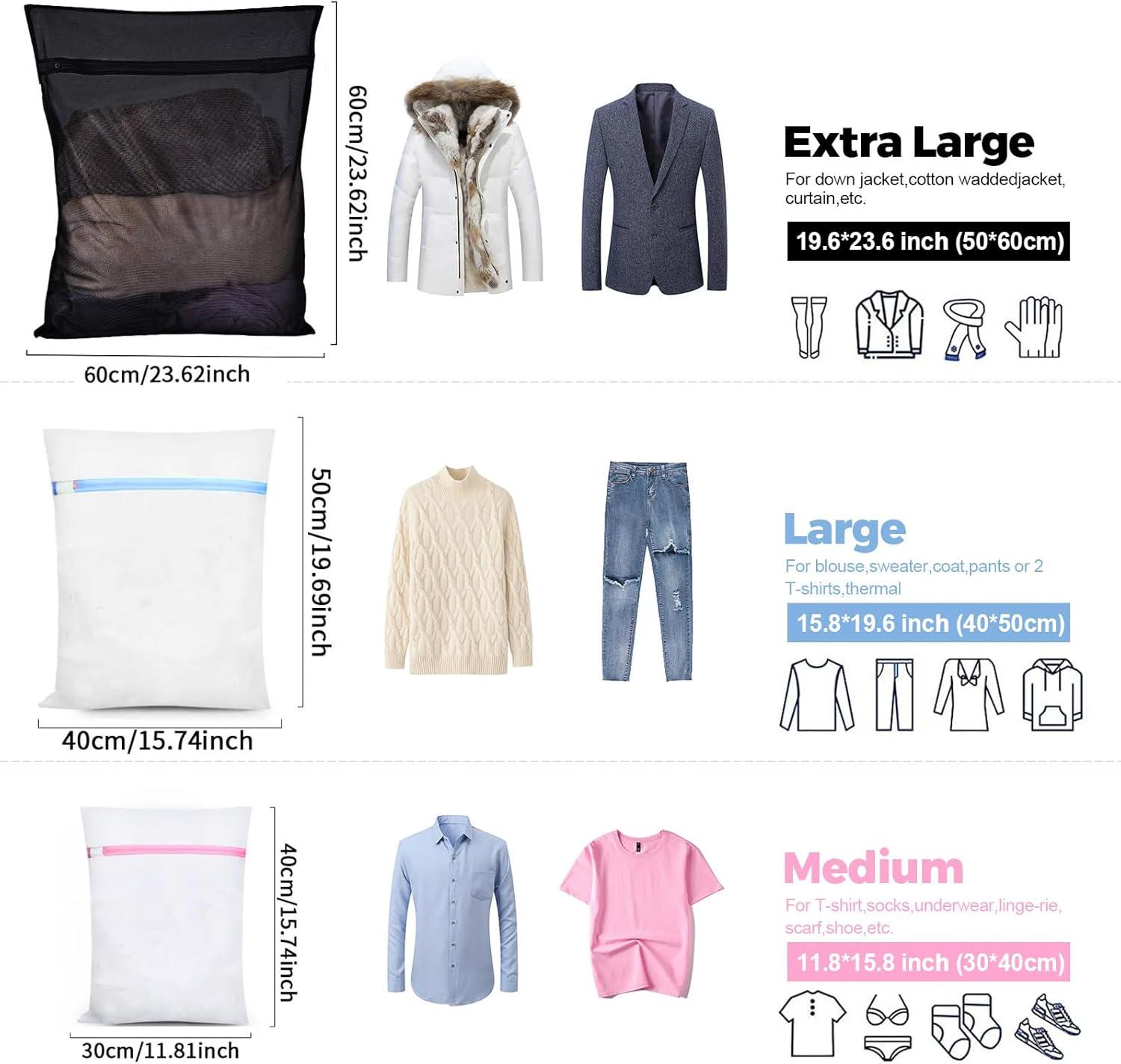imageSac linge pour machine laver5 Set Filet linge pour machine laverLaundry Bag pour articles dlicatssoutiengorgechemisiersousvtementschaussuresvtements de bbWash Bag etc Rose5 Set1XL 2L 2MMulticolore