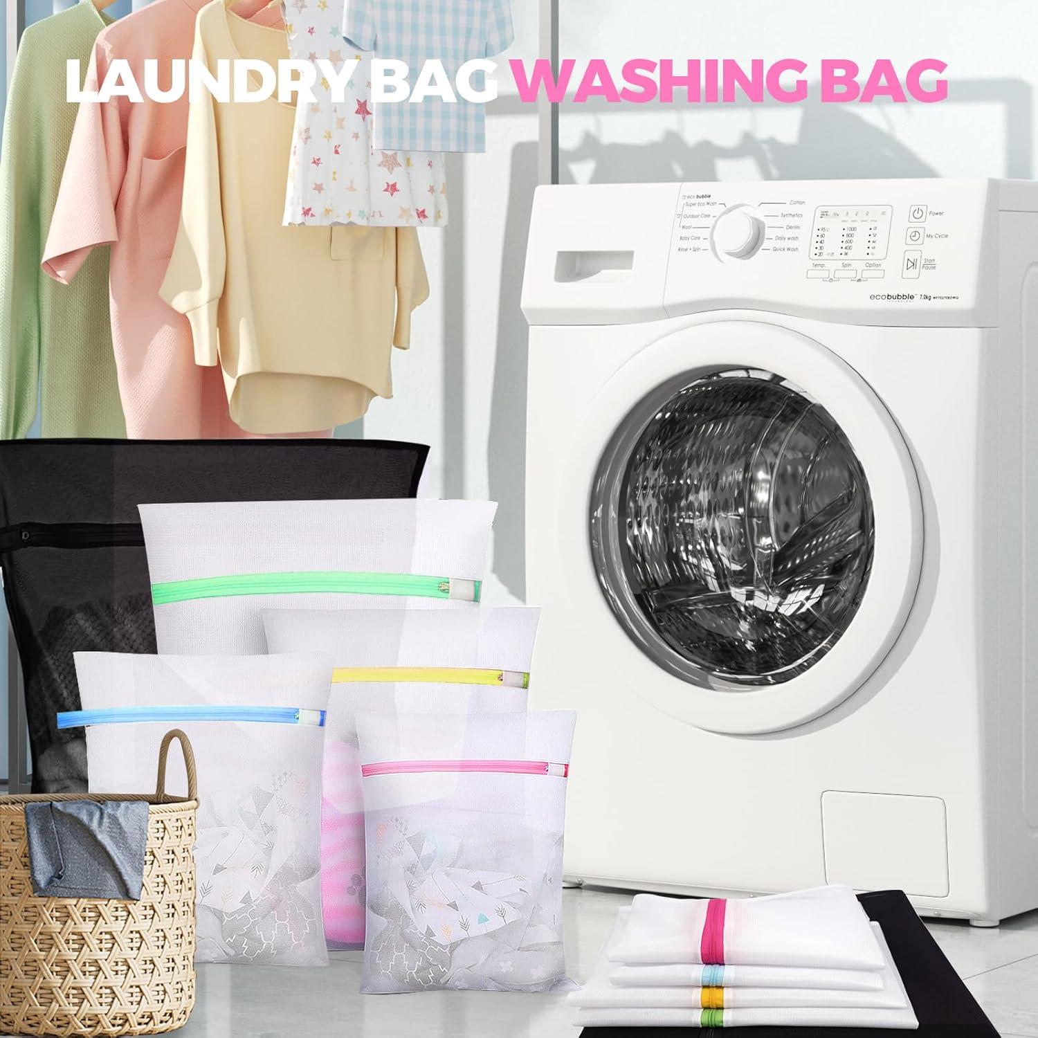 imageSac linge pour machine laver5 Set Filet linge pour machine laverLaundry Bag pour articles dlicatssoutiengorgechemisiersousvtementschaussuresvtements de bbWash Bag etc Rose5 Set1XL 2L 2MMulticolore