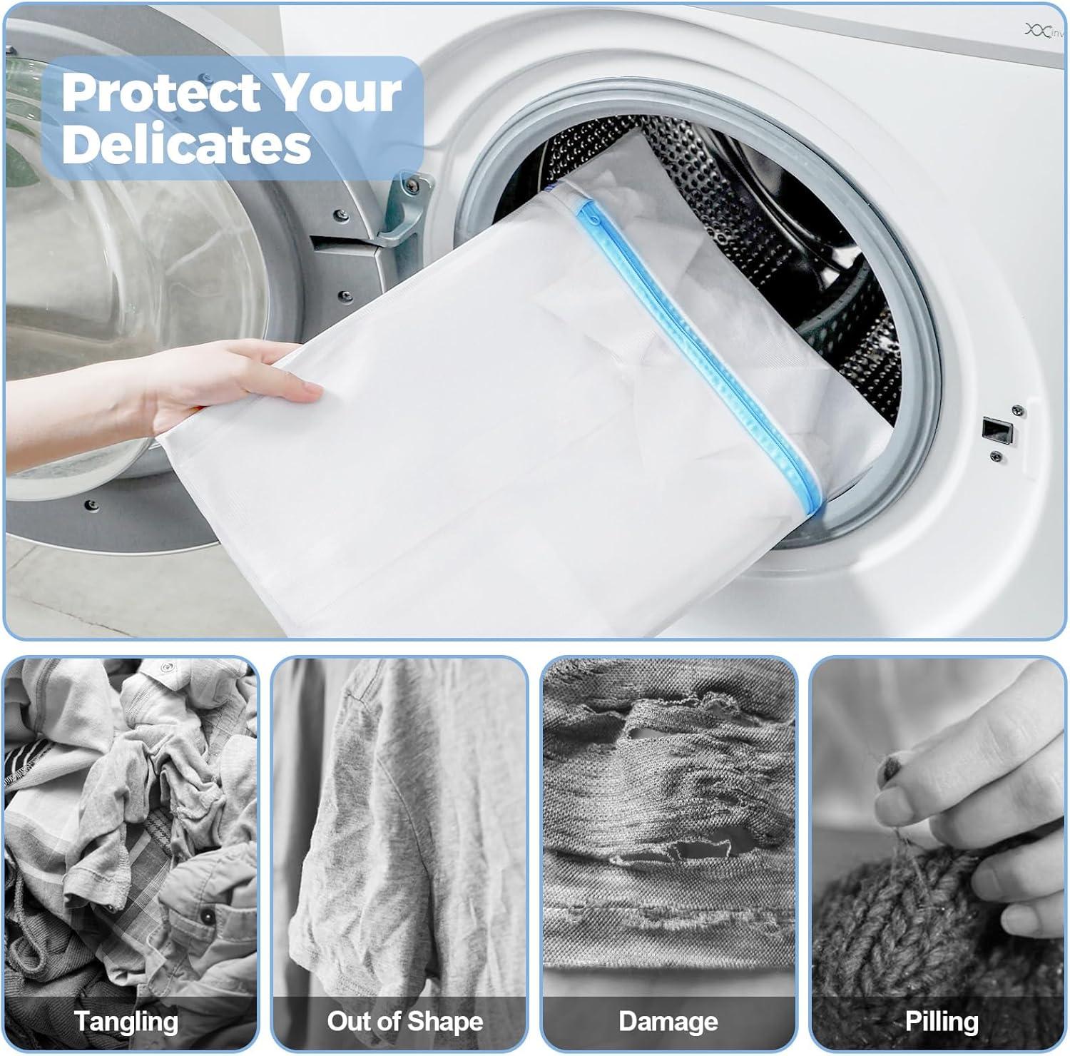 imageSac linge pour machine laver5 Set Filet linge pour machine laverLaundry Bag pour articles dlicatssoutiengorgechemisiersousvtementschaussuresvtements de bbWash Bag etc Rose5 Set1XL 2L 2MMulticolore
