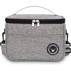Sac Isotherme Repas 6.4L, Sac Lunch Box Isotherme, Sac Isotherme Repas Bureau, Sac Repas Isotherme, Sac Lunch Isotherme Portable Voyage Pique-nique(Gris)