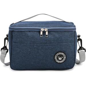 Sac isotherme 7.5L, Ac isotherme sac de pique-nique, Sac isotherme repas adulte, Sac isotherme repas bureau, Sac isotherme pliable, Sac isolant réglable (Bleu/7.5L/26 * 16 * 18cm)(Bleu/12l/29*19*22cm)