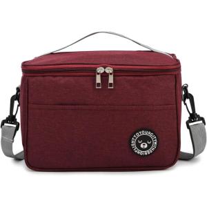 Sac isotherme 7.5L, Ac isotherme sac de pique-nique, Sac isotherme repas adulte, Sac isotherme repas bureau, Sac isotherme pliable, Sac isolant réglable (Bleu/7.5L/26 * 16 * 18cm)(Rouge/7.5l/26*16*18cm)