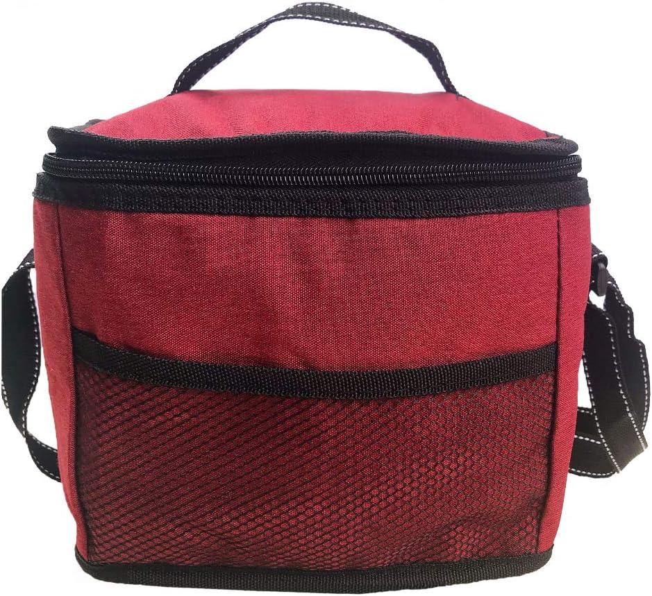 imageNOVAGO Sac PiqueNique Sac Repas Sac djeunerMini Glacier Isotherme Impermable PliableBordeaux