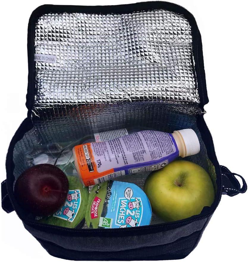 imageNOVAGO Sac PiqueNique Sac Repas Sac djeunerMini Glacier Isotherme Impermable PliableBordeaux