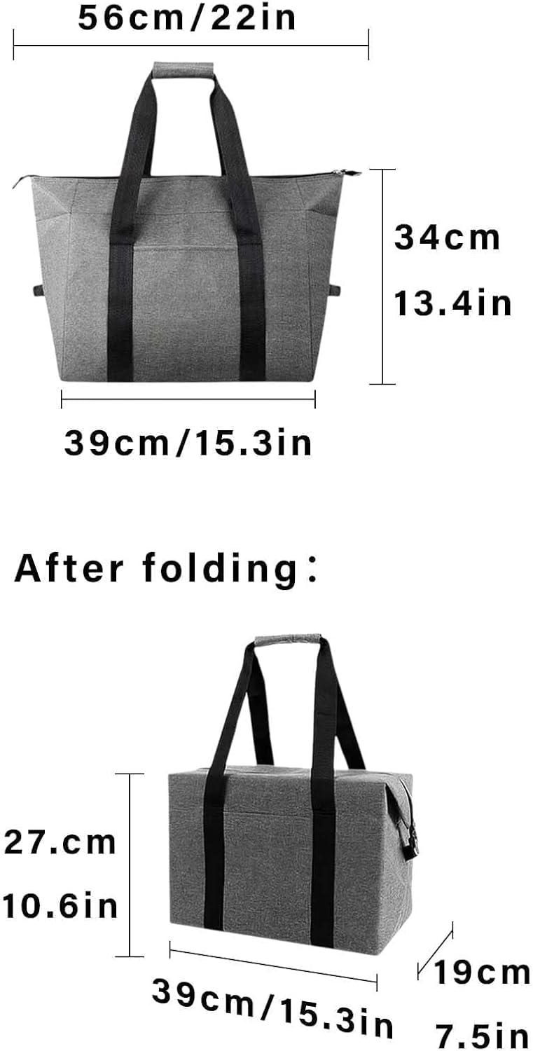 imageSac Isotherme Pliable Sac Isotherme Grande Capacit Sac De Repas Pliable Sacglacire Gris