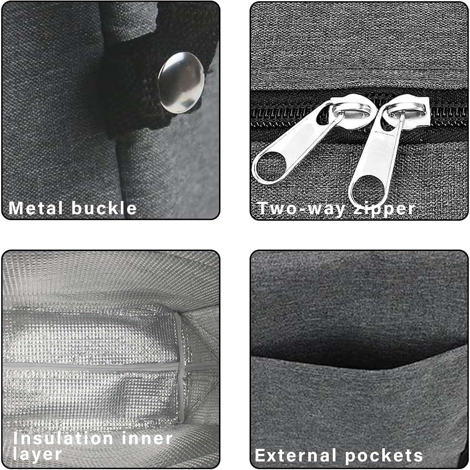 imageSac Isotherme Pliable Sac Isotherme Grande Capacit Sac De Repas Pliable Sacglacire Gris