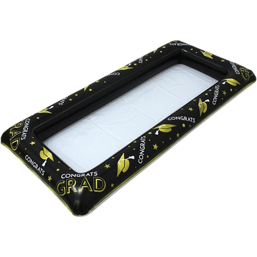 imageGlacire GonflableGlacires Flottantes pour Ftes Piscine Plateau Pliable pour Boissons Buffet Rafrachissant pour Nourriture Salade Extrieur PiqueNique et Fte