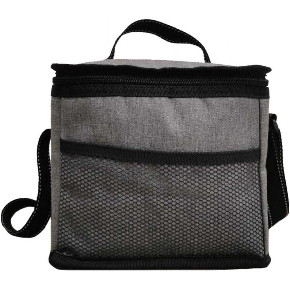 imageNOVAGO Sac PiqueNique Sac Repas Sac djeunerMini Glacier Isotherme Impermable PliableGris