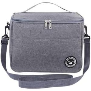 6.4L Sac Repas Isotherme pour Utilisation à Chaud et à Froid, Pliable Sac Lunch Box Isotherme, Sac Glaciere Isotherme Repas Portable Voyage Pique-Nique