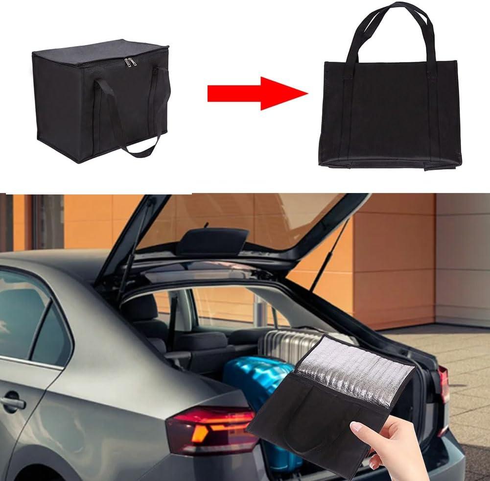 imageGlacire Pliable Sac Isotherme 40L Grand Format pour Courses PiqueNique Camping Plage Voyage