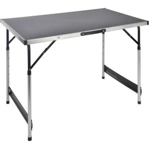 Table de camping en aluminium réglable en hauteur – réglage 4 Hauteurs (73, 80, 87 et 94 cm) – 100 x 60 cm pratique pliable