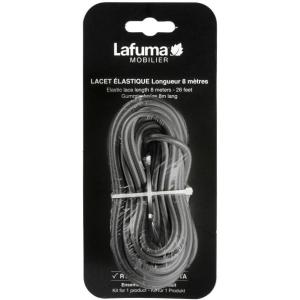 Lafuma Mobilier LFM2405_9406 Lacet Elastique Universel pour Fauteuils Pliables, Noir, 8 mètre