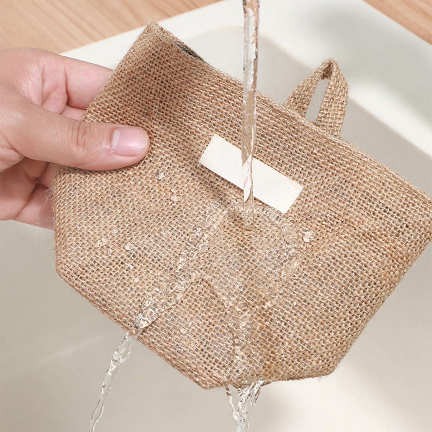 image:image2 Pcs petit panier rangement avec Poigne Paniers de Rangement Bote de Rangement Pliable en Lin Mini Sac De Rangement Suspendu pour peluche Jouets Maquillage Petites Affaires Cls