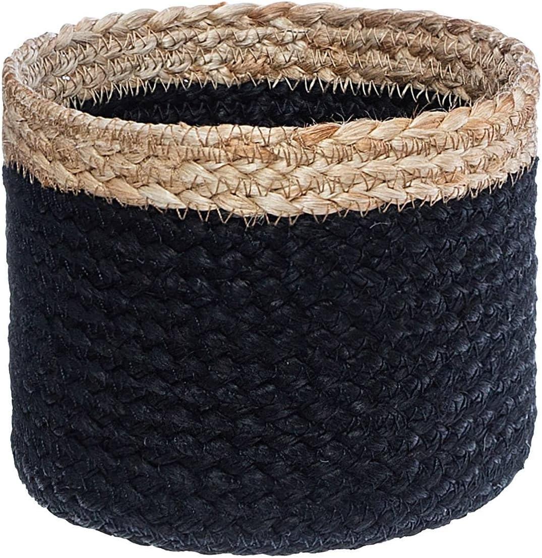 image:imageAtmosphera Set de 3 paniers Jute BlancNoir