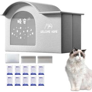 Abri Frais Isotherme Pliable Portable 42x40x30.5 Cm Glacière Pliable pour Animaux Tissu Maison De Refroidissement Animaux De Compagnie pour Chaton Chiot Lapin Jeunes