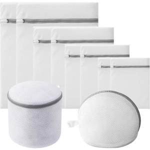 10 Pièces Filet Linge Machine à Laver, Sac Linge pour Machine Laver, Grands Filets Linge Surdimensionnés, Laundry Bag pour Délicats, Sous-Vêtements, Chaussettes, Protection Anti-Déformation