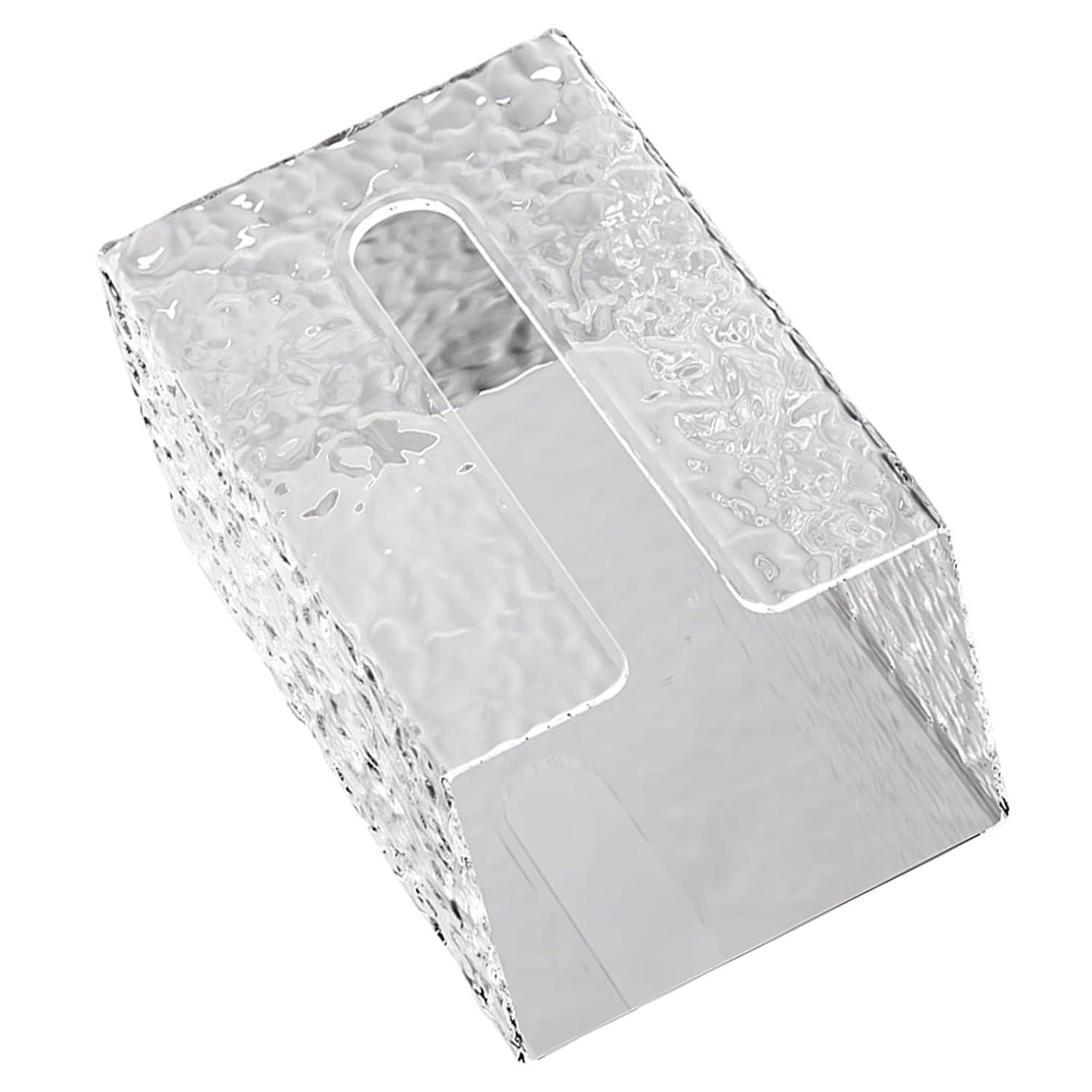 image:imageKeenso Distributeur de Mouchoirs Mural avec Motif de Glacier de Luxe Brillant Distributeur de Mouchoirs de Salle de Bain pour Petits Espaces