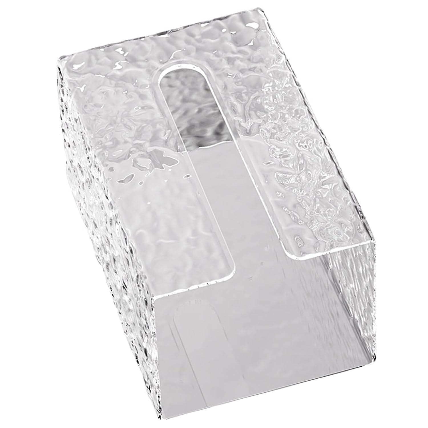 image:imageKeenso Distributeur de Mouchoirs Mural avec Motif de Glacier de Luxe Brillant Distributeur de Mouchoirs de Salle de Bain pour Petits Espaces
