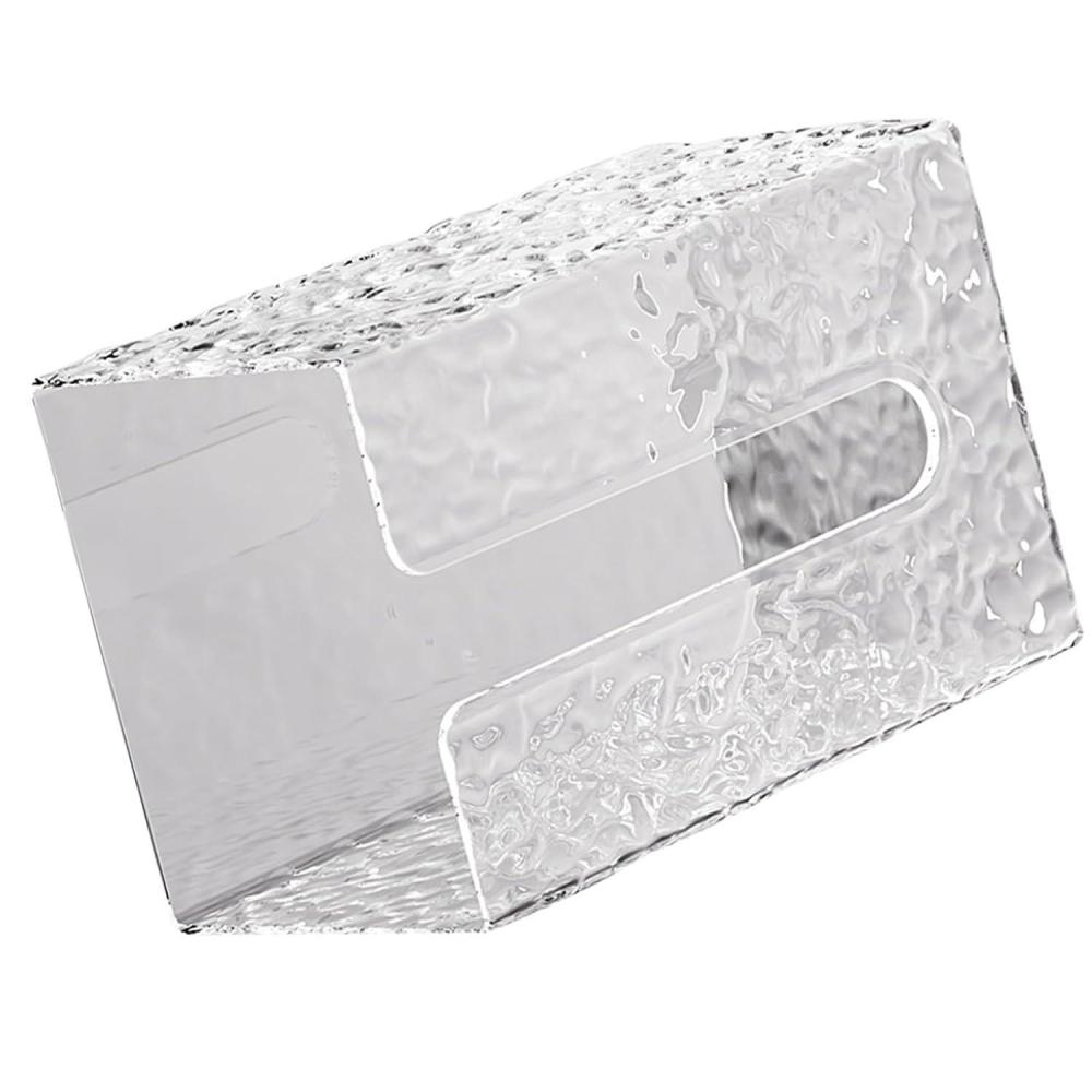 image:imageKeenso Distributeur de Mouchoirs Mural avec Motif de Glacier de Luxe Brillant Distributeur de Mouchoirs de Salle de Bain pour Petits Espaces