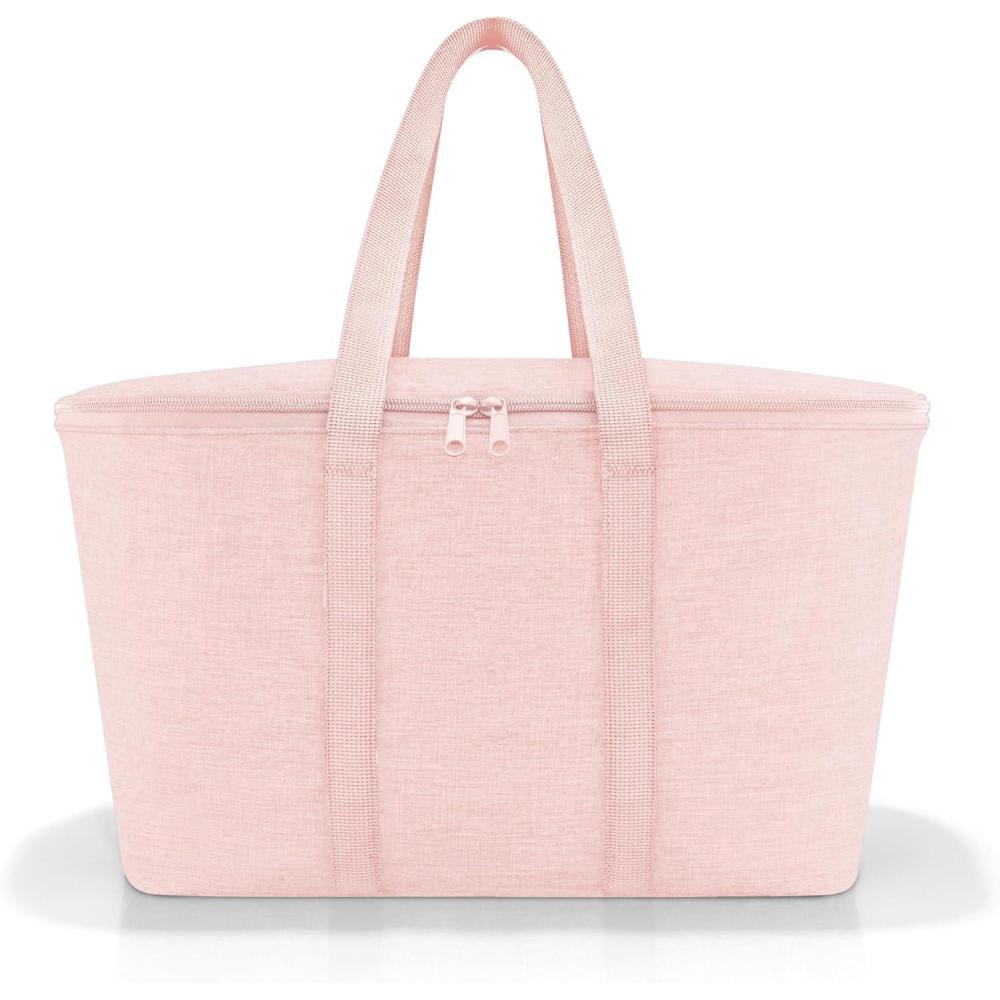 image:imagereisenthel Coolerbag Sac Isotherme en Tissu Polyester de qualit suprieure  Idal pour Le PiqueNique Le Shopping et Les dplacements Noir Raffia Regular Sac IsothermeTwist Blush