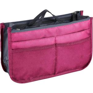 1x [à Compartiments Multiples] Organisateur De Sac De Voyage, Sac De Rangement pour Cosmétiques, 28,5 x 18,5 x 10cm(Rose)