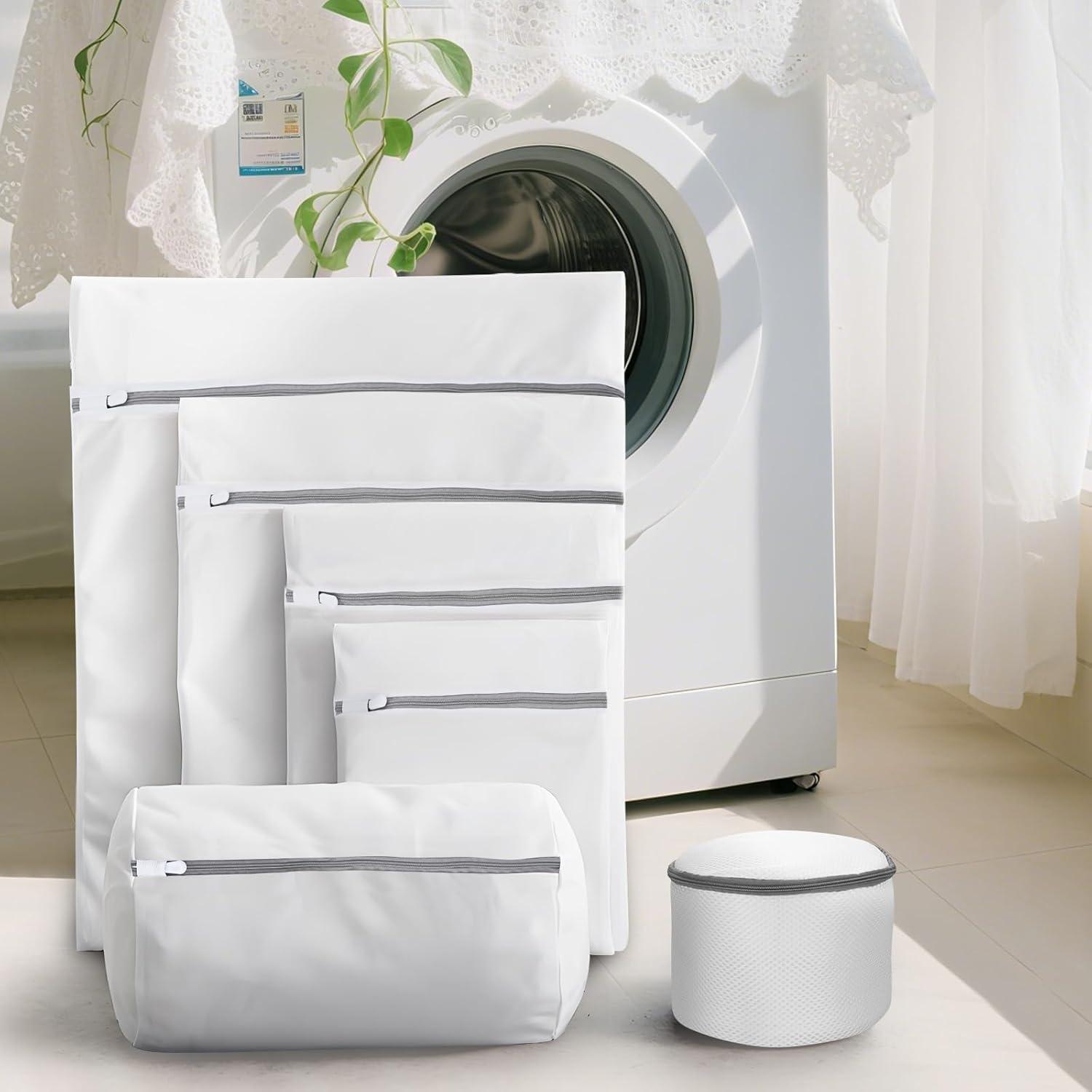image:imageFilet linge Sac de lavage stable avec fermeture clair en maille Lot de 10 sacs de lavage pour machine laver Idal pour linge dlicat sousvtements chaussettes soutiensgorge