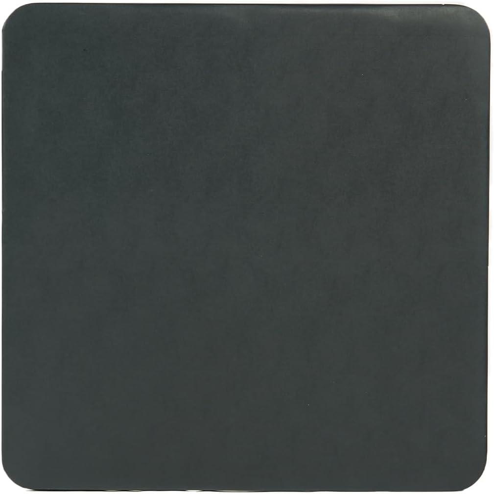 image:imageFurnitureR Tables Pliantes Square Noire Structure Mtallique Robuste et MDF Plateau Rembourr en Cuir Synthtique Pliable et Portable pour Fte Maison Camping en Plein Air PiqueNique 86 x 86cm