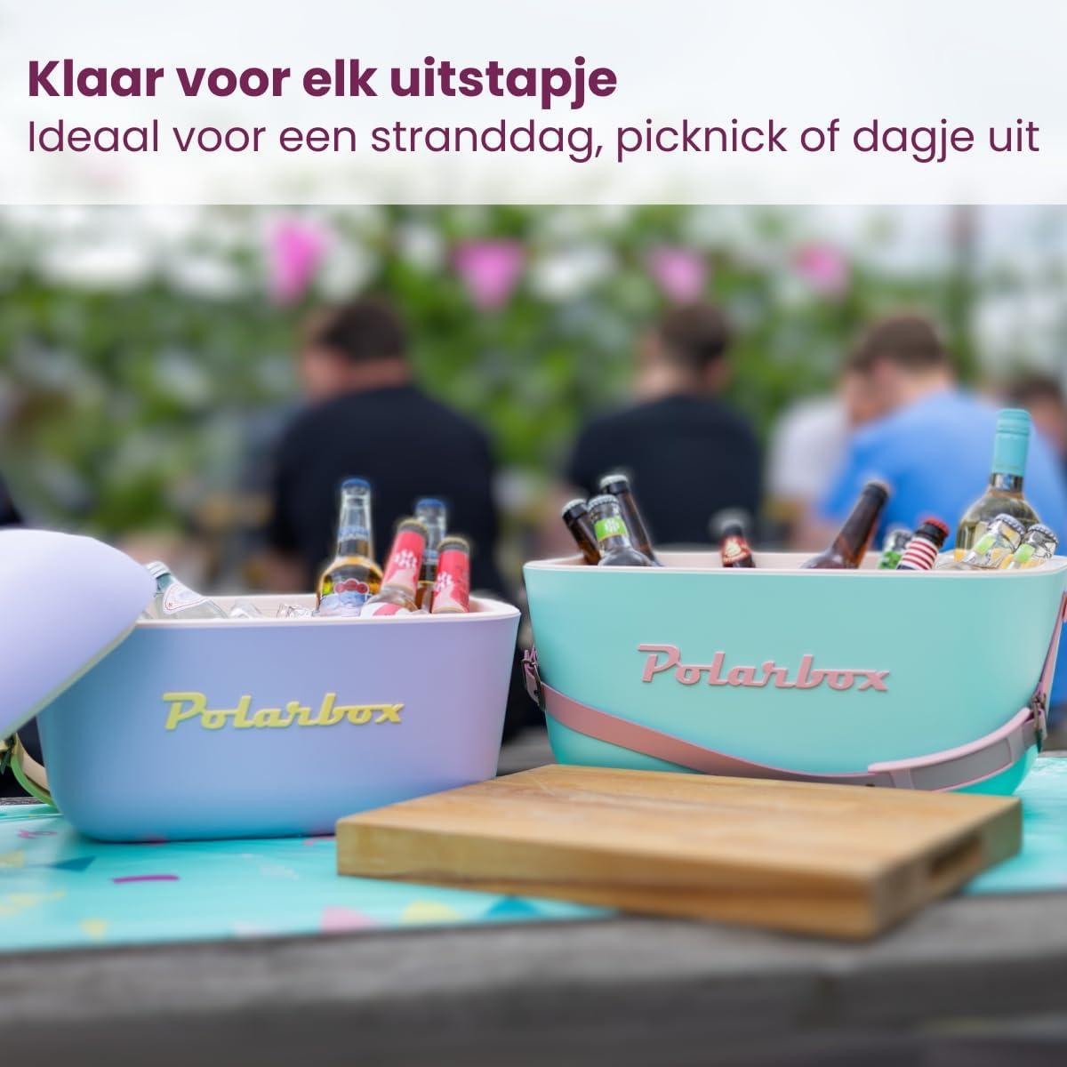 image:imagePolarbox Glacire Classique rtro Vintage pour Camping PiqueNique Plage 20 l SorbetRose