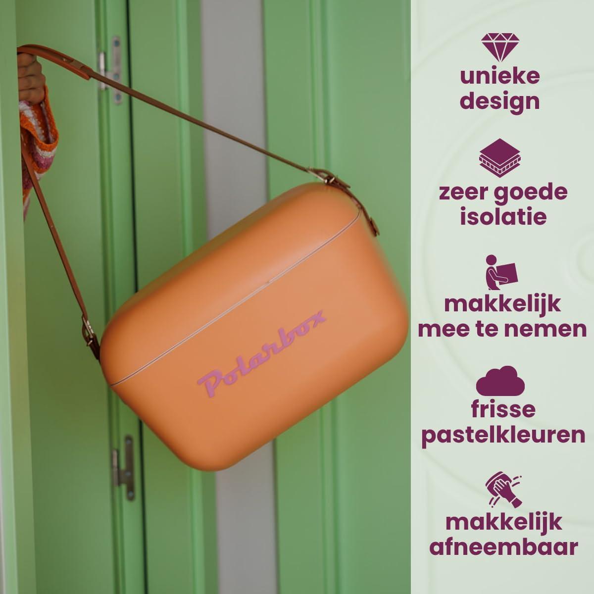 image:imagePolarbox Glacire Classique rtro Vintage pour Camping PiqueNique Plage 20 l SorbetRose