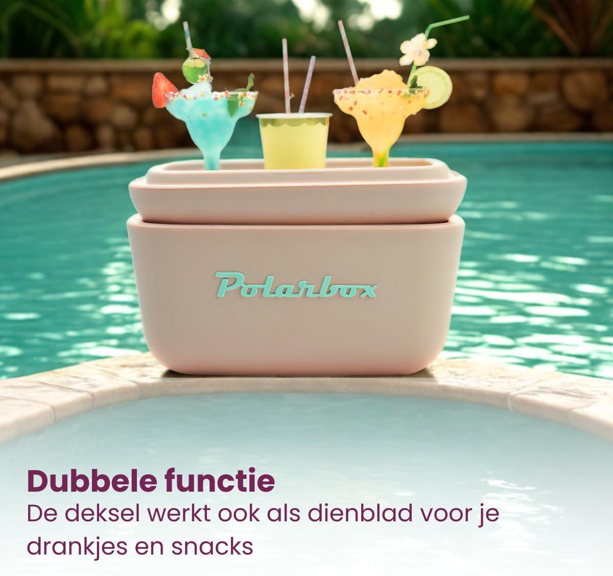 image:imagePolarbox Glacire Classique rtro Vintage pour Camping PiqueNique Plage 20 l SorbetRose
