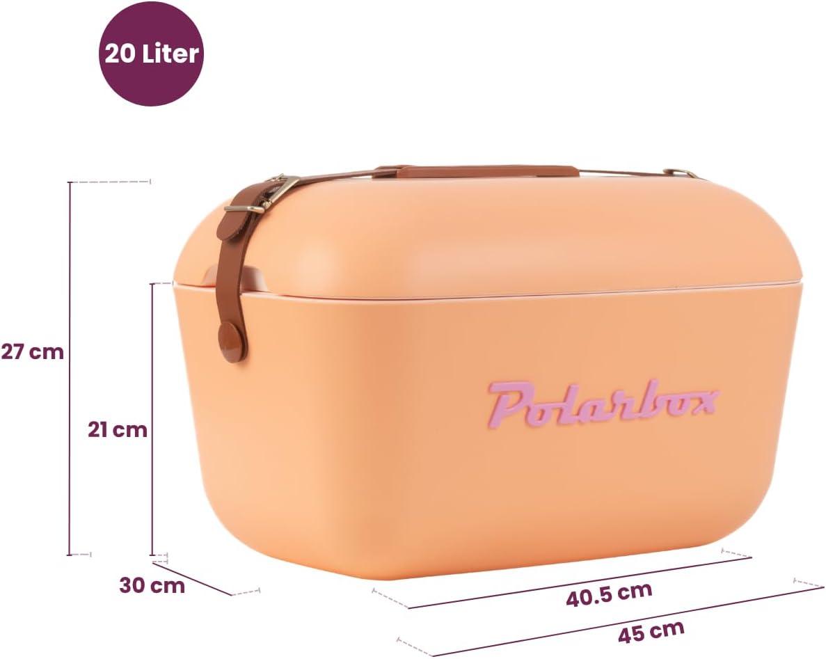 image:imagePolarbox Glacire Classique rtro Vintage pour Camping PiqueNique Plage 20 l SorbetRose