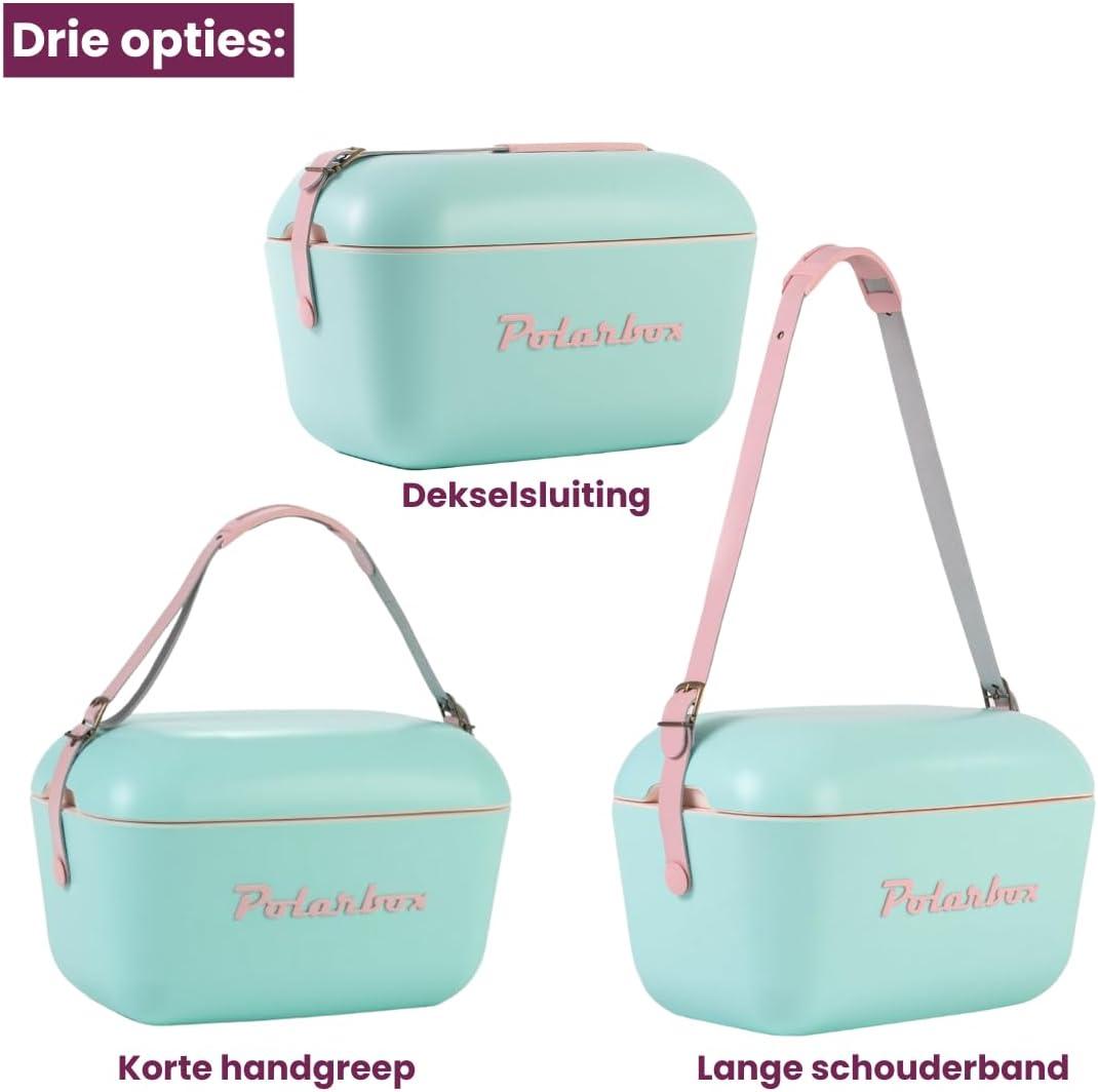 image:imagePolarbox Glacire Classique rtro Vintage pour Camping PiqueNique Plage 20 l SorbetRose