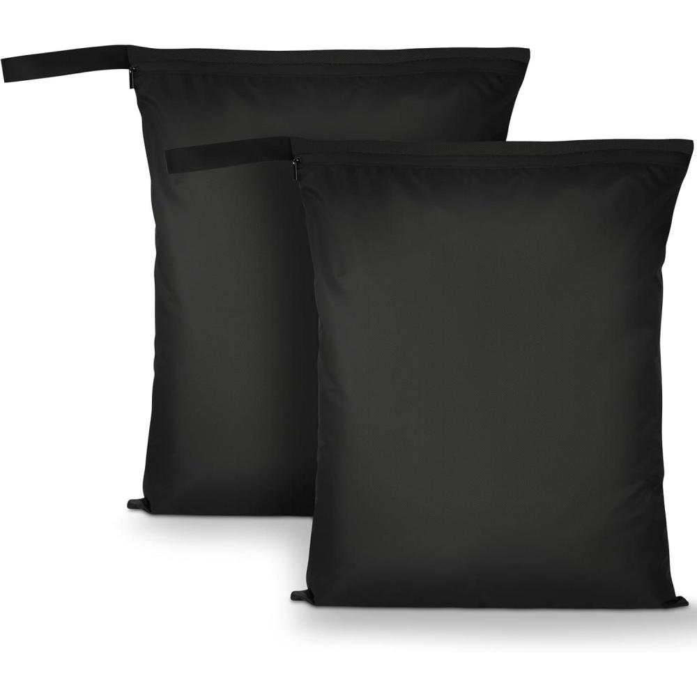 image:image3pcs Sac Linge Sale Sacs tanches pour Linge Sale Sac Couches Lavable avec Poigne et Fermeture clair pour Vtements de Sport Sales Maillots de Bain Mouills Salle de Sport Plage2pcs 39 5 X 49 Cm