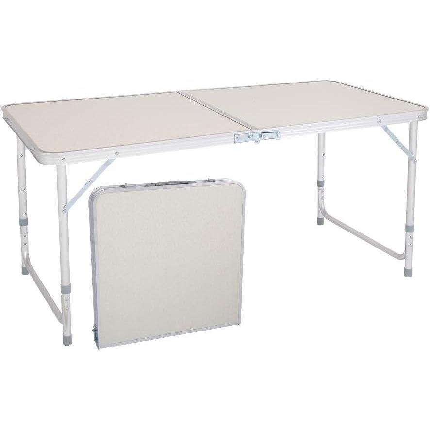 image:imageAlightup Table Camping Pliante Aluminium Table Dappoint pour Caravane Jardin BBQ Barbecue en Portable Exterieure Auteur Rglable 90 x 60 x 70 CM120 x 60 x 70