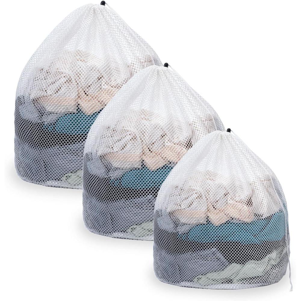image:imageDoGeek Filet Linge Machine Laver Sac de Lavage en Maille la Corde pour la Lessive 1pc3pc