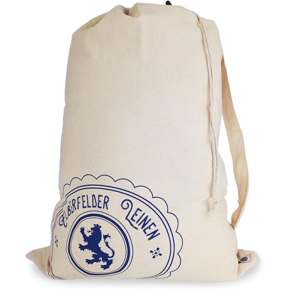 image:imageGrands sacs linge en coton avec sangle de transport et cordon de serrage 65 x 85 cm lavables certifis koTex Standard 100 pour panier linge panier lingeL 10 Stk