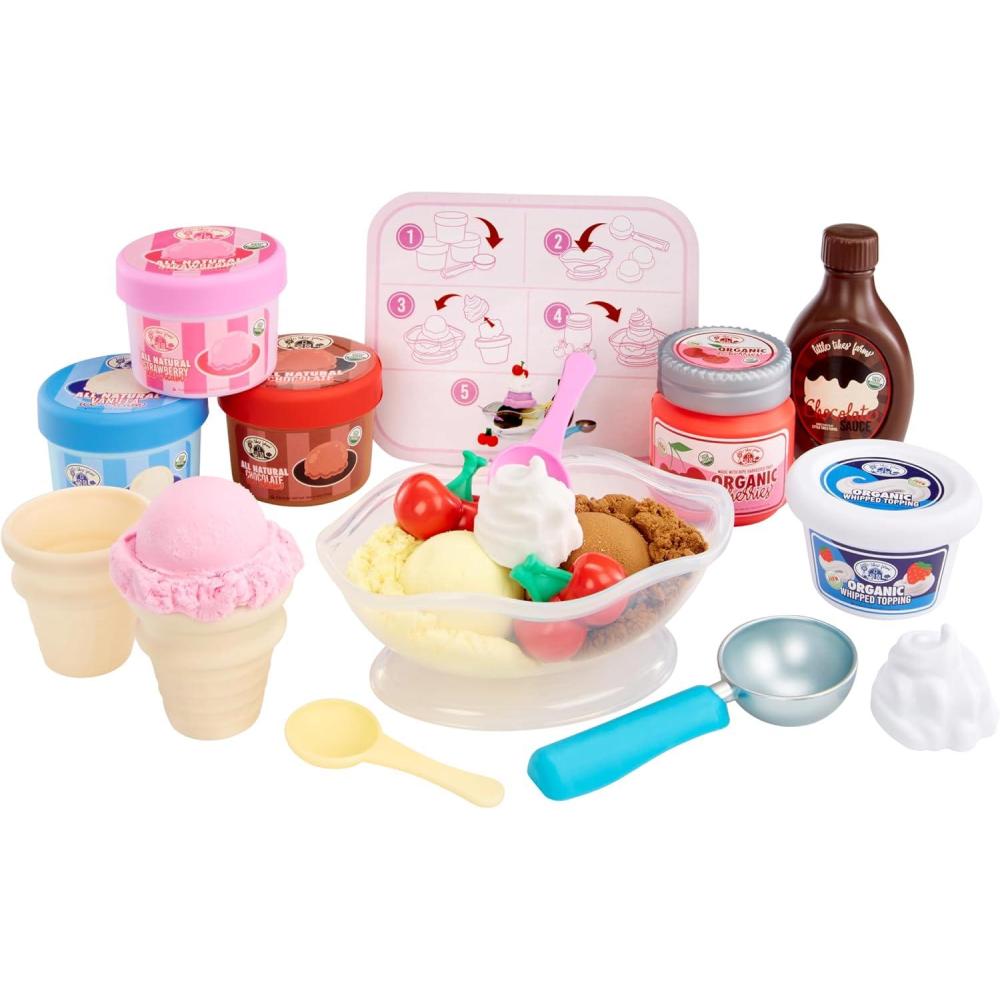 image:imageLittle Tikes Creative Chefs Shopping Basket Panier de Courses pour Jouer Faire Semblant Jouet Facile Transporter pour Garons et Filles Ds 18 MoisIce Cream Kit