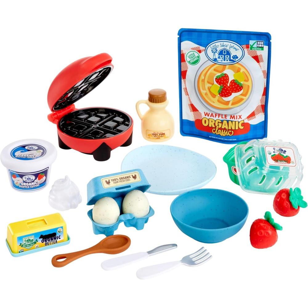 image:imageLittle Tikes Creative Chefs Shopping Basket  Panier de Courses pour Jouer  Faire Semblant Jouet Facile  Transporter pour Garons et Filles Ds 18 MoisWaffles Kit
