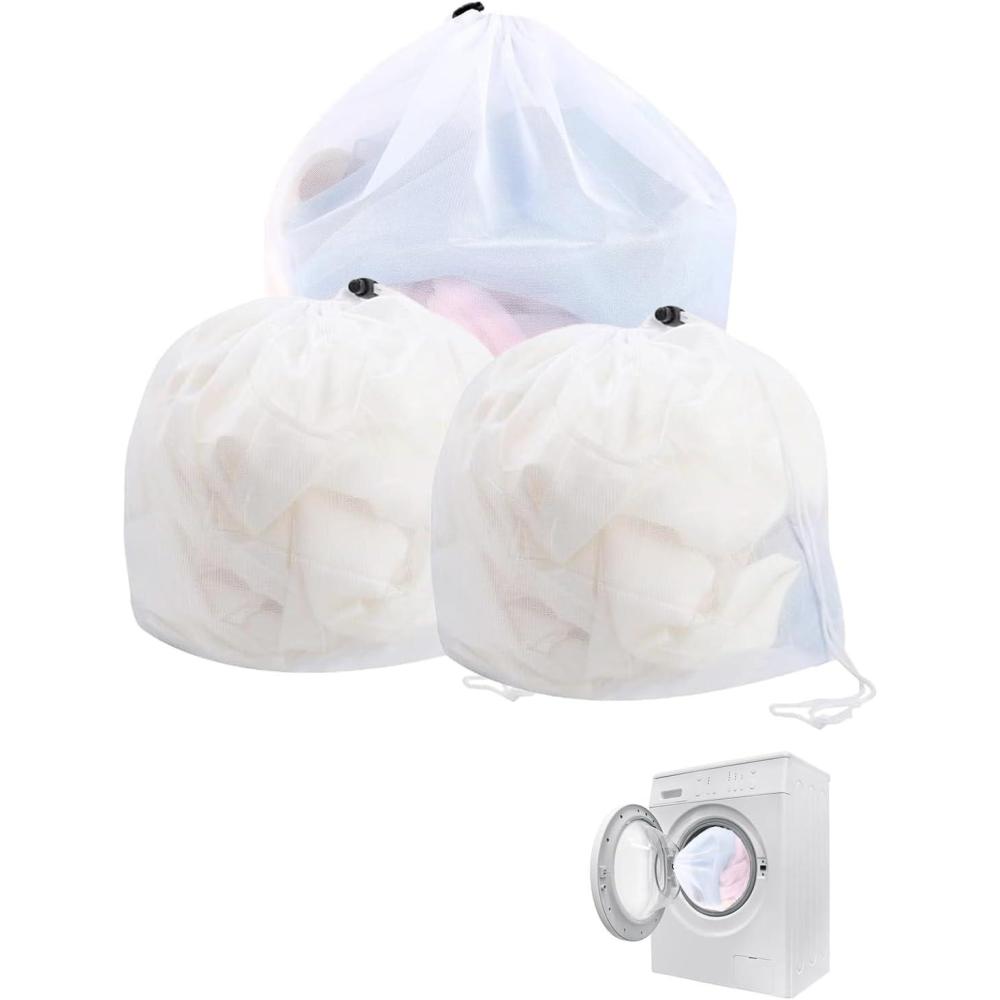 image:imageLot de 3 sacs  linge pour machine  laver avec bloqueur de cordon pour linge dlicat bas sousvtements et vtements de bb 2 pices 30 x 40 cm 60 x 80 cm