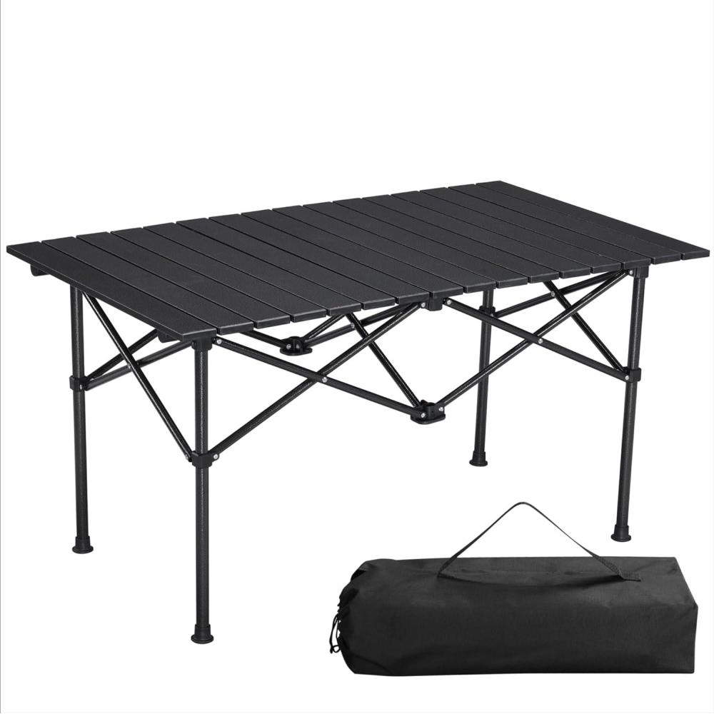 image:imageNavaris Table Camping Pliante Aluminium Table de Camping Pliable lgre 95 x 55 x 50 cm avec Sac pour intrieur extrieur PiqueNique Barbecue Jardin Balcon Charge Max 60 kg