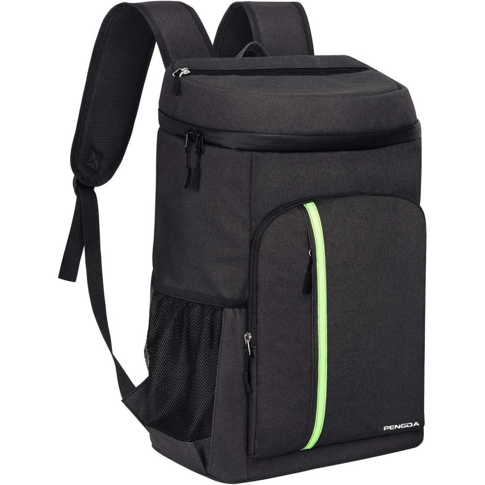 image:imageSac Dos Isotherme PENGDA de 32L Sac Dos glacire Isotherme lger Resistant lEau avec Une Grande capacit de 39 canettes pour CampingRandonnePiqueNiqueBBQNoir