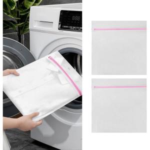2 filets à linge grand sac à linge surdimensionné 90 x 90 sacs à linge en maille sacs à linge réutilisables et durables en maille pour rideaux manteaux doudounes tapis serviette de bain