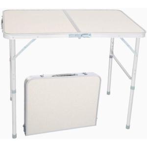 Alightup Table Camping Pliante Aluminium Table D&rsquo;appoint pour Caravane Jardin BBQ Barbecue en Portable Exterieure Auteur Réglable 90 x 60 x 70 CM(90 x 60 x 70)