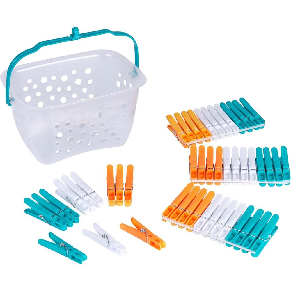 image:imageBeldray UltraGrip Lot de 48 Epingles  Linge avec Panier de Rangement Pinces Agrippantes en Plastique Recycl pour Corde  Linge et tendoir pingles  Linge Rsistantes pour VtementsMulticolores237 x 125 x 133 cm