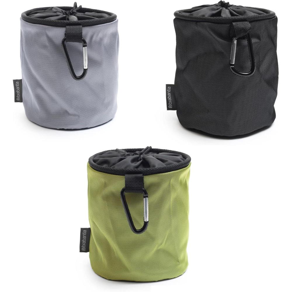 image:imageBrabantia Sac Pinces pour Schoir Linge Peut Contenir Jusqu 75 Pinces Cordon de Fermeture Sattache au Schoir Linge la Corde LingeRandom