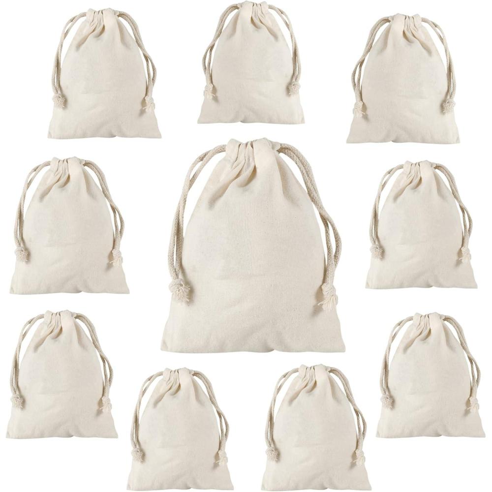 image:imageLot de 2 sacs linge 50 x 75 cm en 100 coton trs grand sac linge rsistant collecteur de linge de voyage Bote linge rutilisable Rangement de sac vtements en couleur naturelleNature