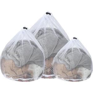 1 lot de sacs à linge, filet à linge avec cordon de serrage, sacs de lavage en maille grossière, sacs à linge réutilisables pour soutien-gorge, sous-vêtements, lingerie, chaussettes, chemisier